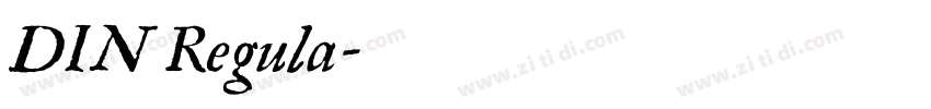 DIN Regula字体转换